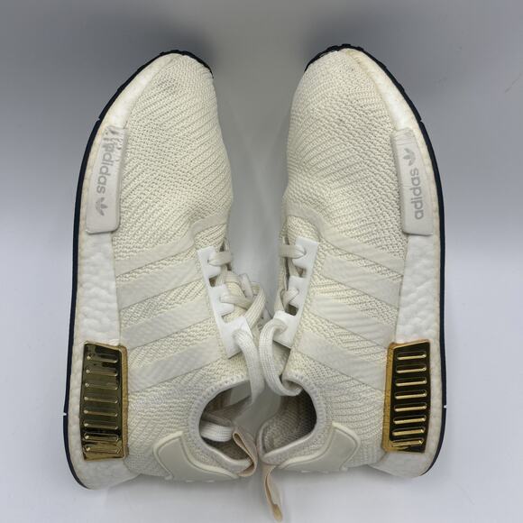 Adidas NMD R1 Off White /Gold Women’s Size 11 EE5174 - Picture 5 of 9